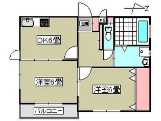 ソレイユ白山【1階】の間取り