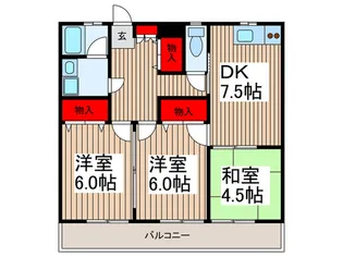 チェリ-ハイツ【2階】の間取り