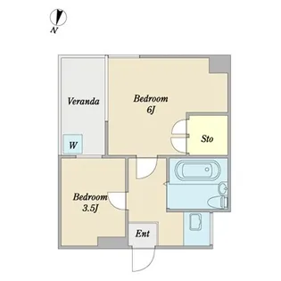栄治ビル【2階】の間取り