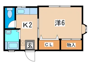 コスモハイツ【1階】の間取り