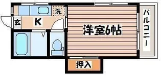 ピュア旭ヶ丘【1階】の間取り