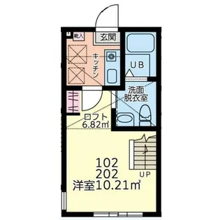 神奈川県厚木市南町【アパート】の間取り