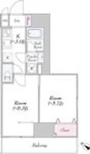 KDXレジデンス町田North【8階】の間取り