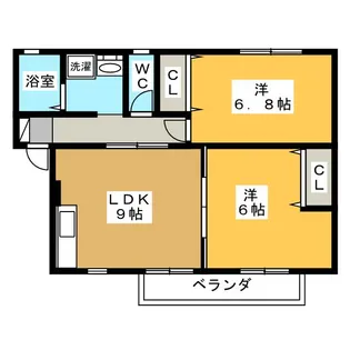 セジュール申子【1階】の間取り