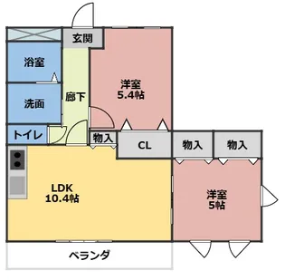 リベルタ・クオーレ利平治【2階】の間取り