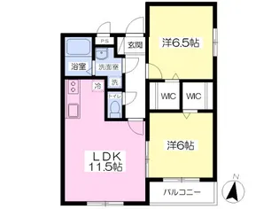 リバーユ A【3階】の間取り
