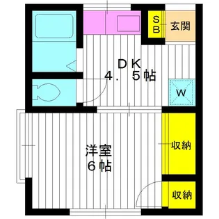 東京都板橋区向原1【アパート】の間取り
