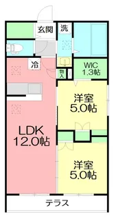 湘南東八幡レジデンス ウェスト【1階】の間取り