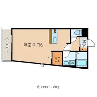 レジデンスサルバトーレ【1階】の間取り