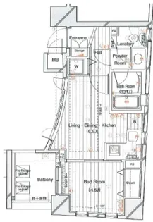 レックス赤坂レジデンス【9階】の間取り