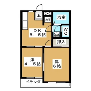 錦グリーンハイツ1号館【1階】の間取り