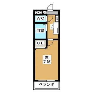 植田山DS・1マンション【2階】の間取り