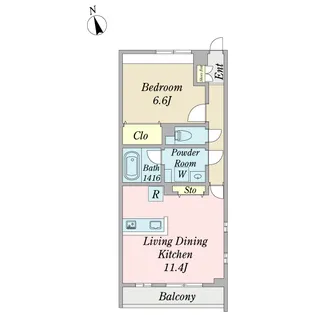 ヴァン・リジェル【2階】の間取り