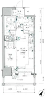 パレステージ上野入谷【9階】の間取り