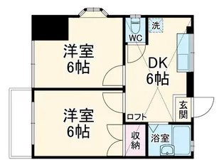 スターダスト向ヶ丘 B棟【1階】の間取り