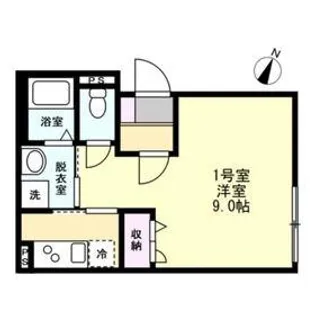 ベイルームソレイユ中央林間【2階】の間取り