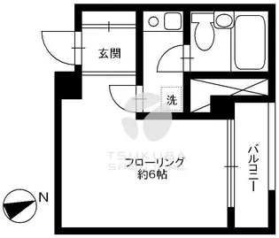1Kの間取り画像