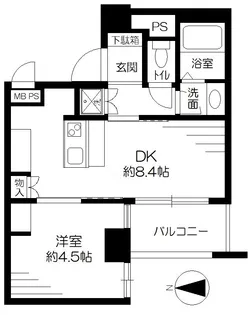 ライオンズマンション平河町【3階】の間取り