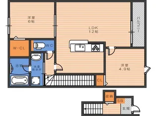 シリエージュ西今川【2階】の間取り