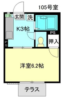 ハイツ桜台A棟【1階】の間取り