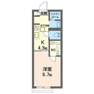 クレスト森【1階】の間取り