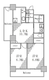 東京都墨田区京島1【マンション】の間取り