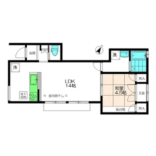 サンブライト【1階】の間取り