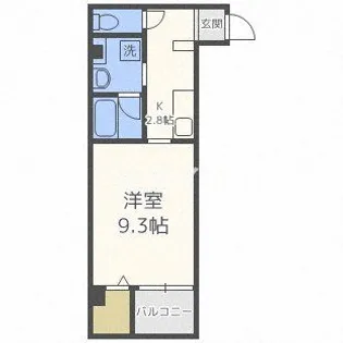 レクラン今里【2階】の間取り
