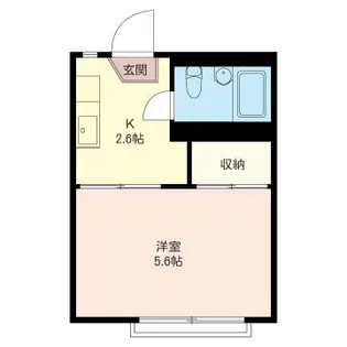 カーサ清水【1階】の間取り