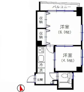 ワールドパレス東日暮里【3階】の間取り