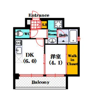 エステムコート難波VIエント【10階】の間取り