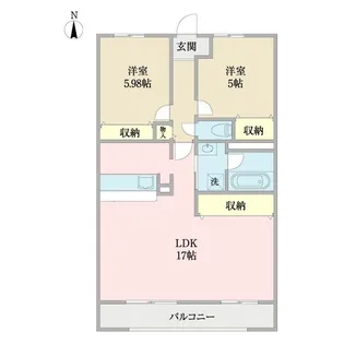 グランドヒルズ【1階】の間取り