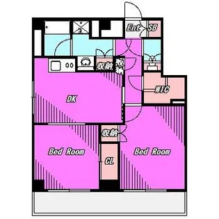ルーブル王子【8階】の間取り