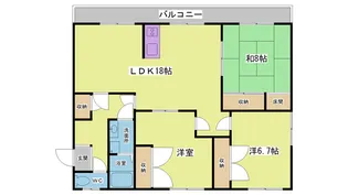 レオグランデ鈴蘭【2階】の間取り