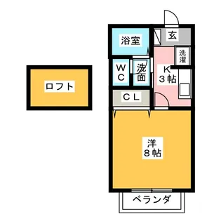 セジュール内山【2階】の間取り