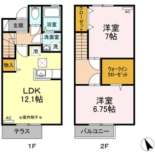 東京都練馬区南大泉6【アパート】の間取り