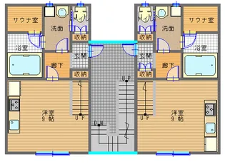 イーストワン住吉【2階】の間取り