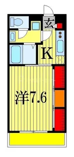 千葉県船橋市東中山2【アパート】の間取り