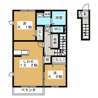 ラ・セーヌ【2階】の間取り