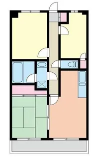 神奈川県横浜市鶴見区市場上町【マンション】の間取り