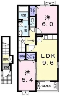 プチ ボヌール【2階】の間取り