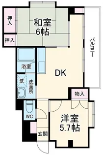 パピヨン行徳【3階】の間取り