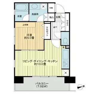 グローリオ品川シーサイド【8階】の間取り