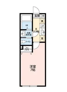 クイーンコンシェル【1階】の間取り