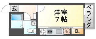 ドゥーエ江坂I【3階】の間取り