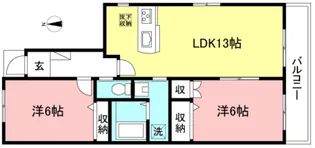 プレジール【1階】の間取り