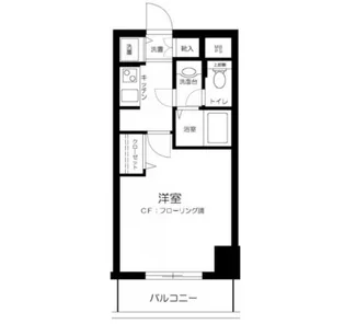 東京都中央区日本橋浜町2【マンション】の間取り