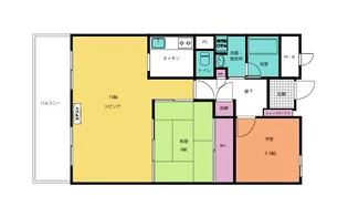 センチュリーハイツ日名子【9階】の間取り