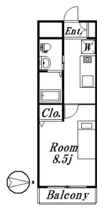 レイローズビル【5階】の間取り
