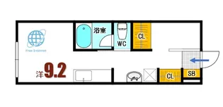 ポルトボヌール府中柳ヶ丘【1階】の間取り